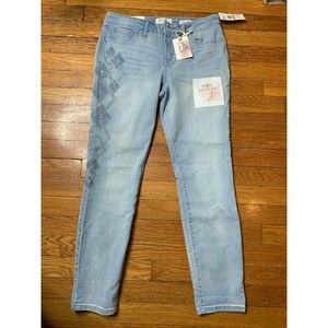 Jessica Simpson Sculpt Forever Rolled Mid Rise Skinny Jeans